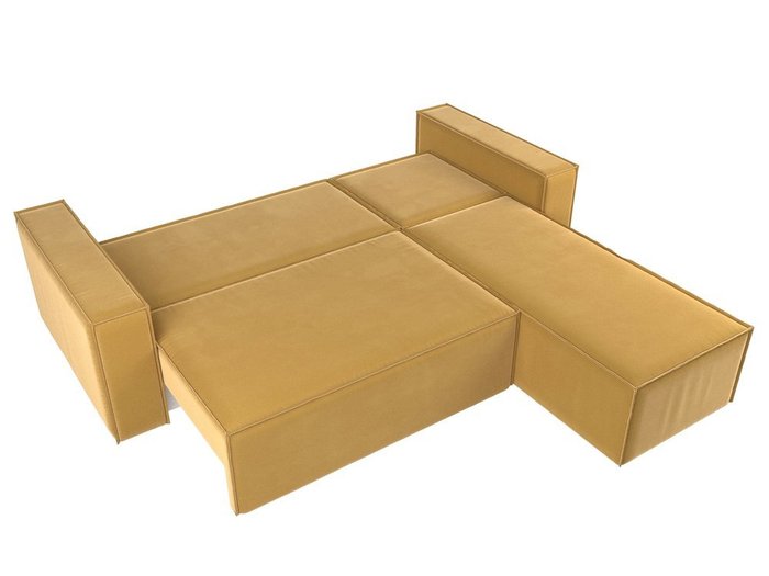 Угловой диван-кровать Куба желтого цвета