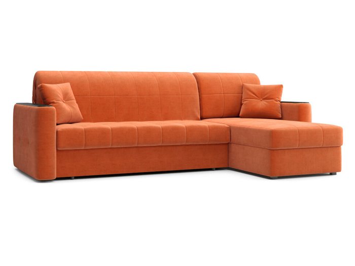Угловой диван-кровать Ницца оранжевого цвета