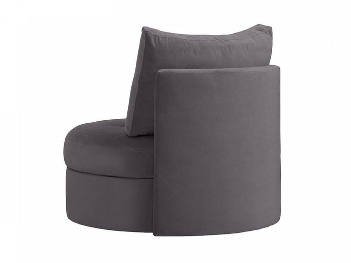 Кресло Wing Round серого цвета