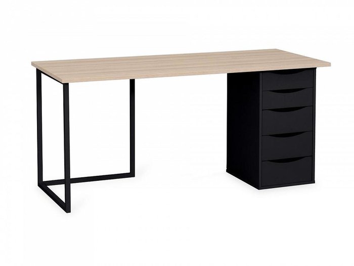 Письменный стол Board с основанием черного цвета