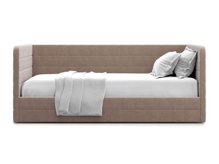 Кровать с подъемным механизмом Brenta 90х200 темно-бежевого цвета