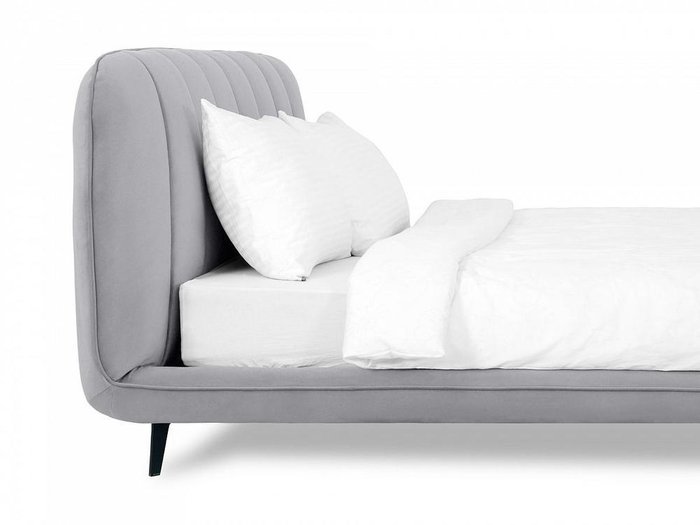 Кровать Amsterdam 160х200 серого цвета