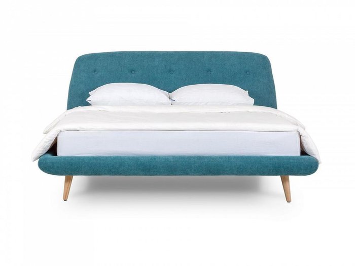 Кровать Loa сине-зеленого цвета 160x200