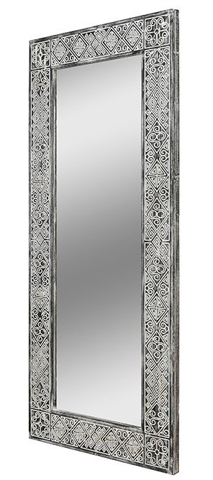 Зеркало в раме Papua Black   - купить Настенные зеркала по цене 22900.0