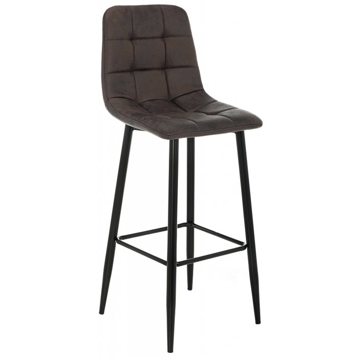 Барный стул Chio black dark brown темно-коричневого цвета