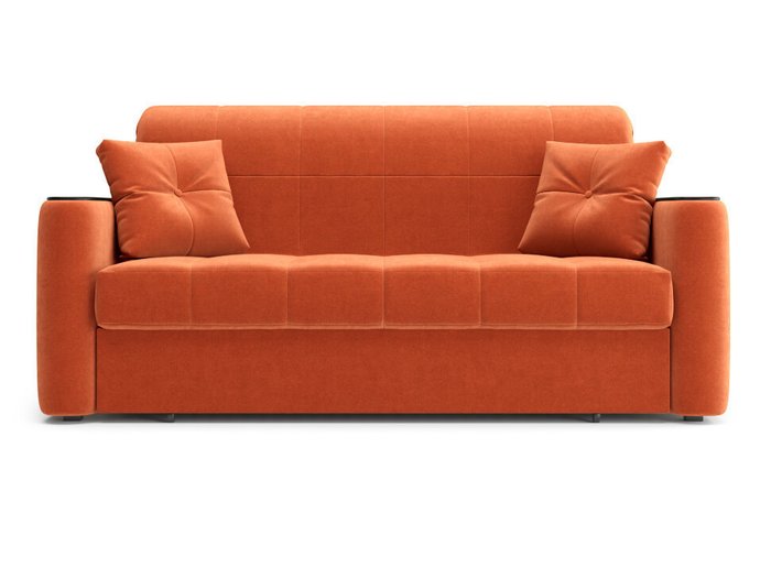 Прямой диван-кровать Ницца оранжевого цвета