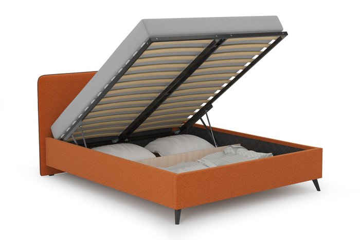 Кровать Миа 160х200 с подъёмным механизмом и дном тыквенного цвета