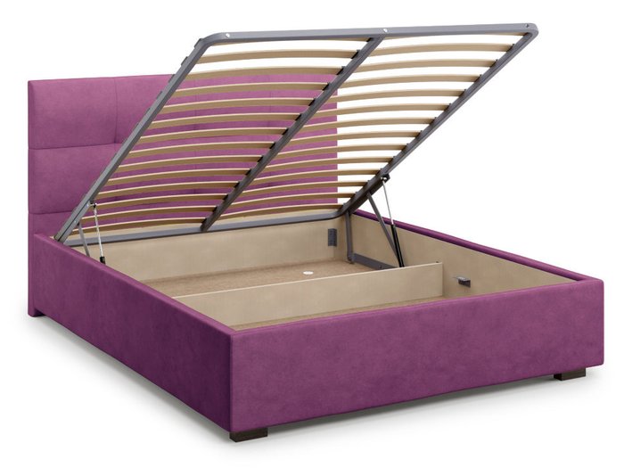 Кровать Garda 140х200 пурпурного цвета с подъемным механизмом 