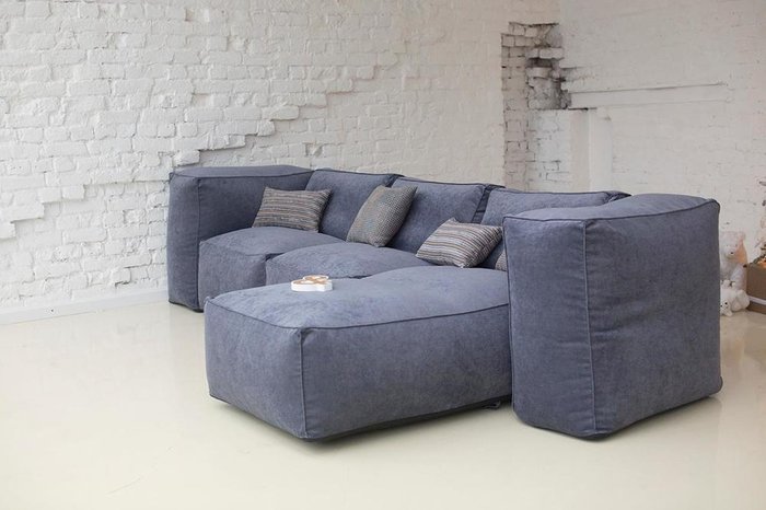 Модульный диван Yolande с подлокотниками-пуфами - купить Бескаркасная мебель по цене 130900.0