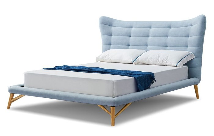 Кровать Venezia 180х200 голубого цвета