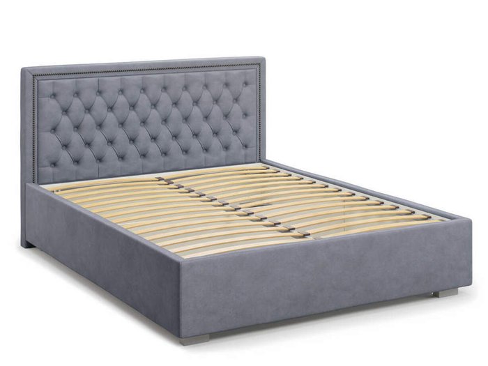 Кровать Orto без подъемного механизма 160х200 серого цвета