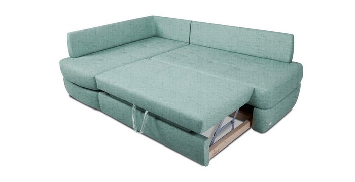 Угловой диван-кровать Арно бирюзового цвета