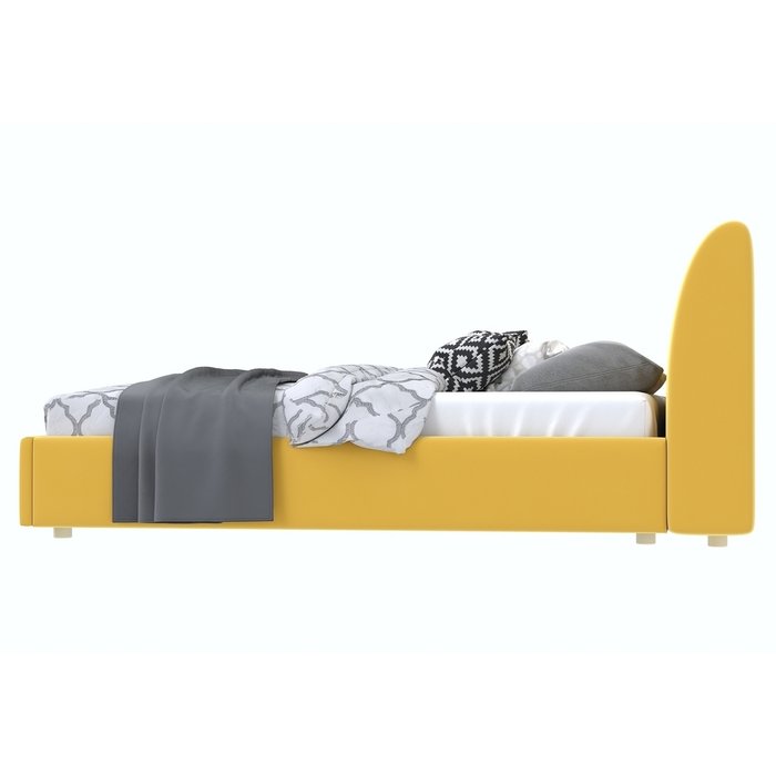 Кровать Бекка 140x200 желтого цвета
