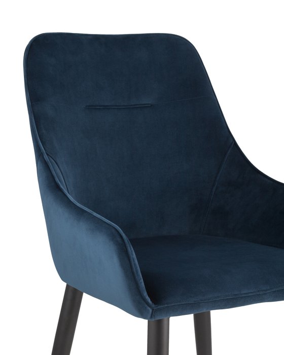 Стул Диана в обивке из вельвета темно-синего цвета - купить Обеденные стулья по цене 7990.0