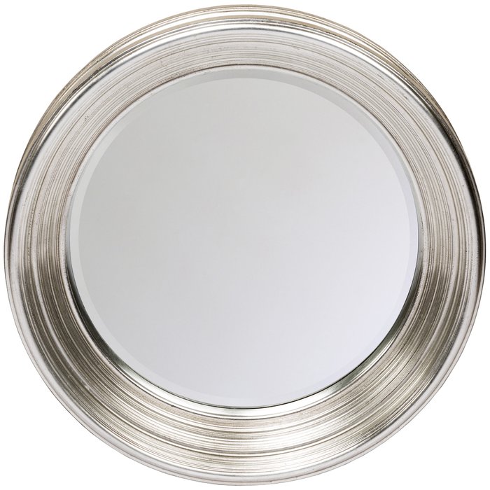 Настенное зеркало Энди в раме серебряного цвета 