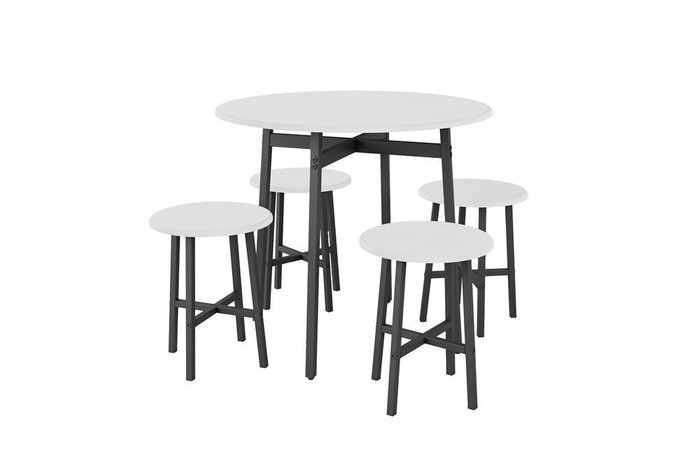 Стол обеденный Медисон белого цвета - лучшие Обеденные столы в INMYROOM
