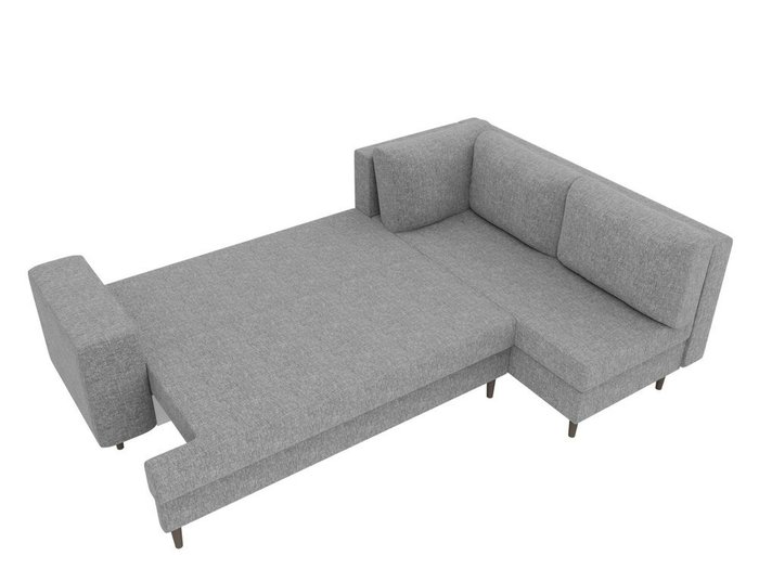 Угловой диван-кровать Сильвана серого цвета