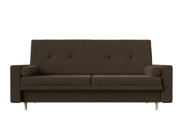 Прямой диван-кровать Белфаст коричневого цвета (книжка) - купить Прямые диваны по цене 23990.0
