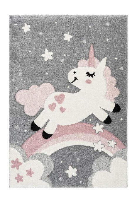Детский ковер Amigo Unicorn Pink розового цвета 160х230