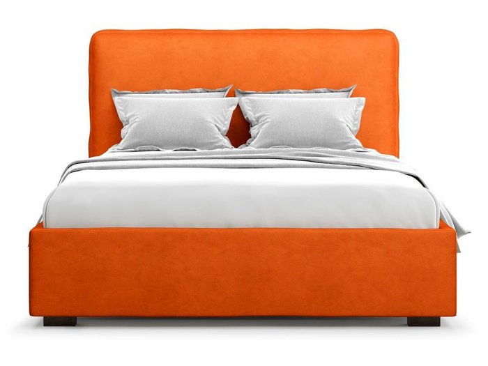 Кровать Brachano 160х200 оранжевого цвета