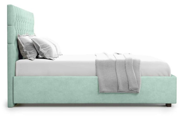 Кровать Nemi без подъемного механизма 160х200 ментолового цвета