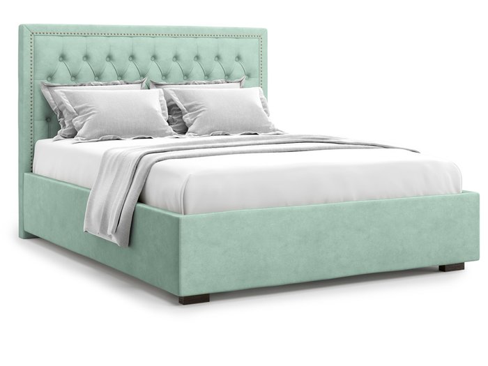 Кровать Orto без подъемного механизма 160х200 ментолового цвета