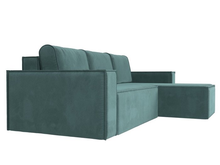 Угловой диван-кровать Куба темно-бирюзового цвета - лучшие Угловые диваны в INMYROOM