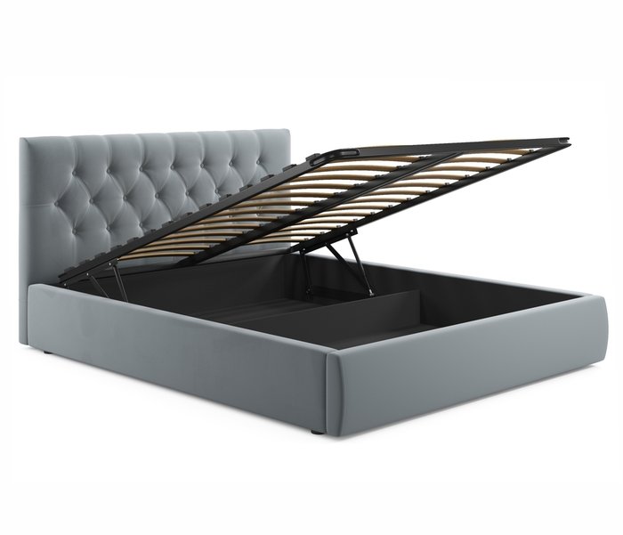 Кровать Verona 140х200 с подъемным механизмом серого цвета - лучшие Кровати для спальни в INMYROOM