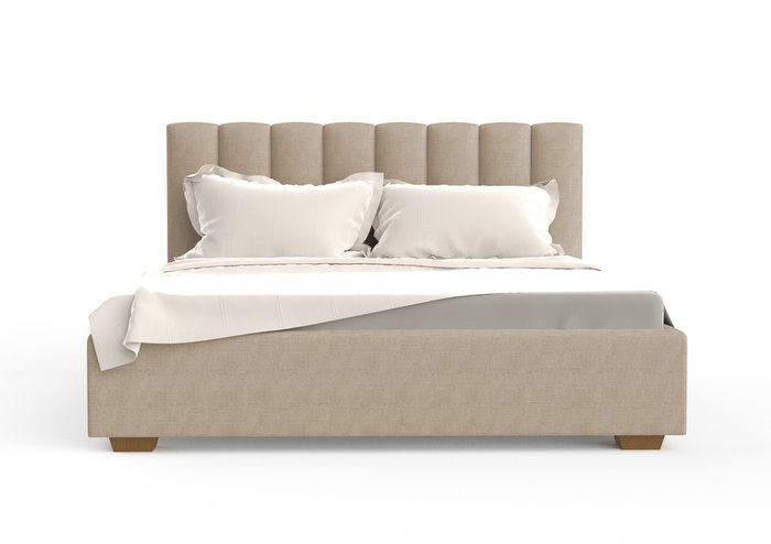 Кровать Клэр 180х200 бежевого цвета с подъемным механизмом 