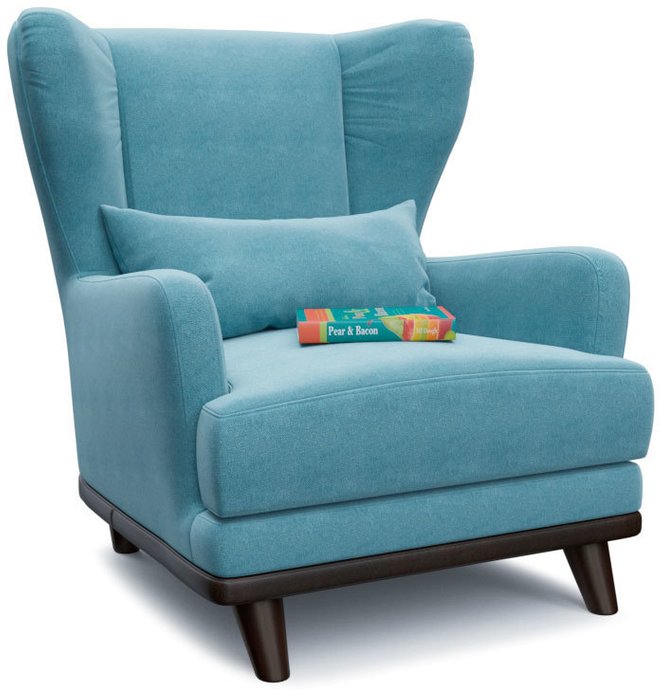 Кресло Роберт дизайн 16 голубого цвета
