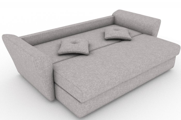 Прямой диван-кровать Neapol серого цвета