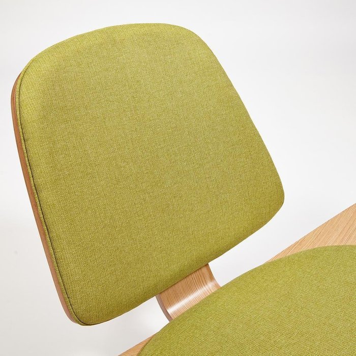 Кресло Shell бежево-зеленого цвета