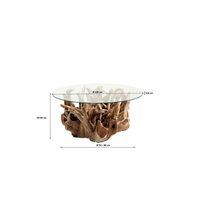 Столик кофейный Roots с круглой столешницей