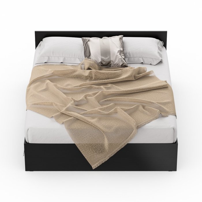 Кровать с ящиками Стандарт 160х200 черно-коричневого цвета