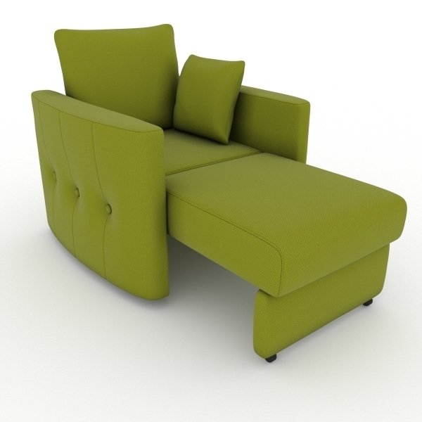 Кресло-кровать Luna зеленого цвета