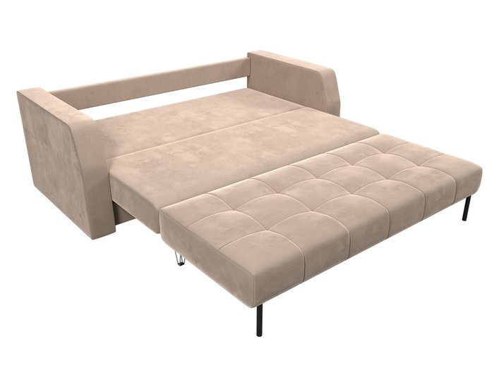Прямой диван-кровать Малютка бежевого цвета