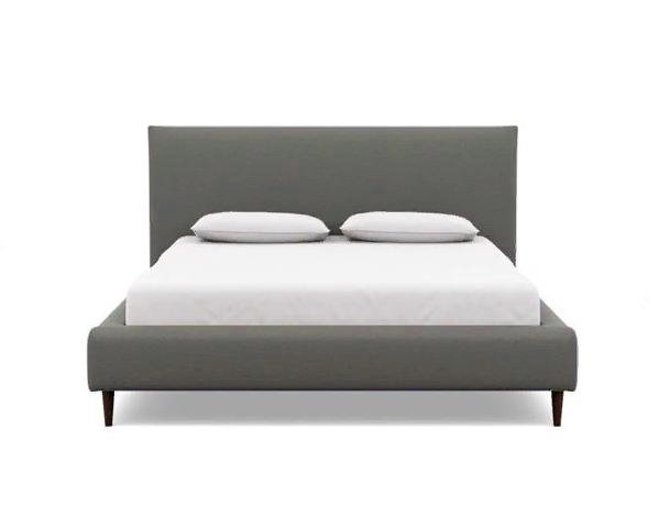 Кровать Эмбер 140х200 серого цвета