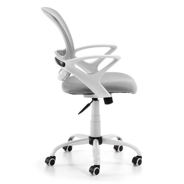 Поворотное кресло Lamberrt серо-белого цвета - купить Офисные кресла по цене 22990.0
