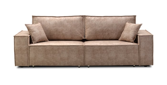 Прямой диван-кровать Фабио темно-бежевого цвета