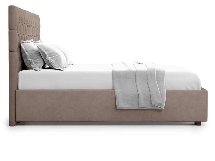 Кровать Nemi  без подъемного механизма 180х200 коричневого цвета