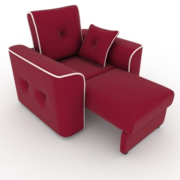 Кресло-кровать Navrik красного цвета