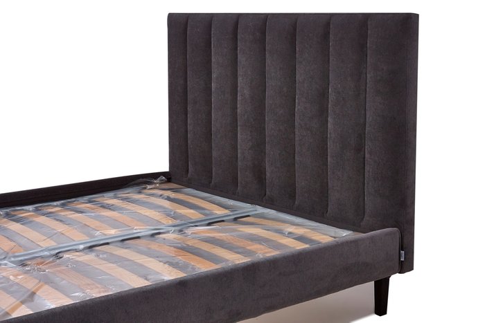 Кровать Клэр 200х200 темно-коричневого цвета с подъемным механизмом