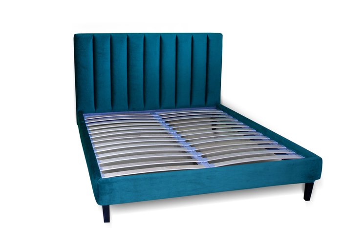 Кровать Клэр 180х200 синего цвета - купить Кровати для спальни по цене 80640.0