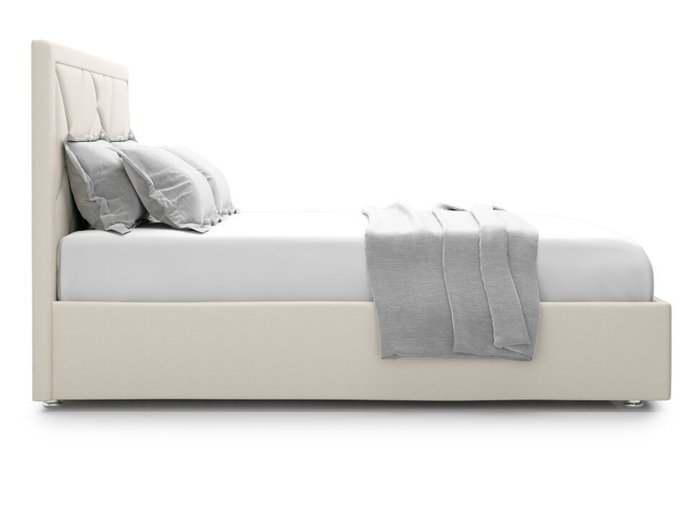 Кровать Premium Milana 3 180х200 молочного цвета с подъемным механизмом 