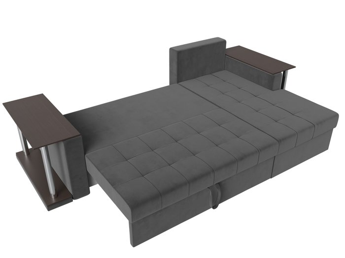 Угловой диван-кровать Даллас серого цвета