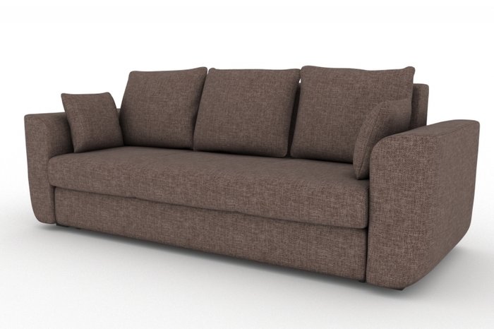 Прямой диван-кровать Stamford коричневого цвета