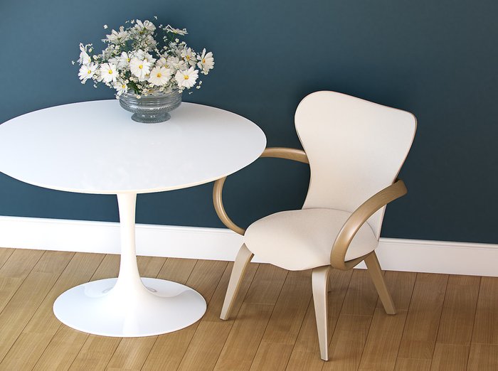 Стол обеденный Apriori T со столешницей цвета орех - купить Обеденные столы по цене 62300.0