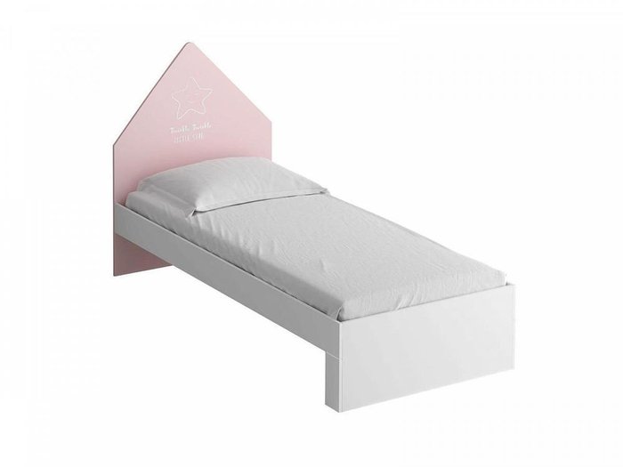 Кровать Campi light бело-розового цвета 90х200