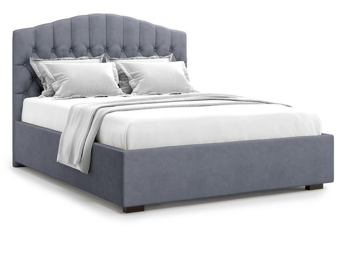 Кровать с подъемным механизмом Lugano 180х200 серого цвета
