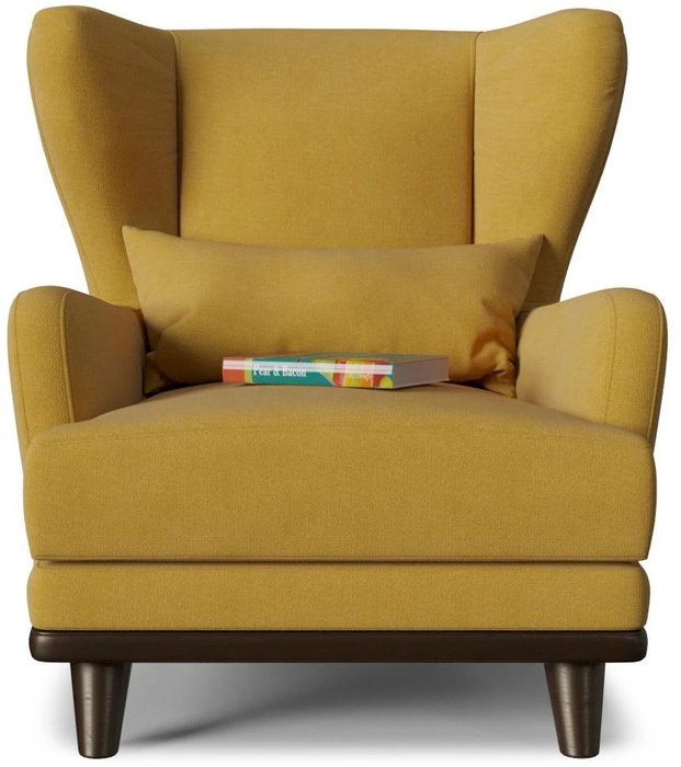 Кресло Роберт дизайн 1 желтого цвета - купить Интерьерные кресла по цене 11896.0
